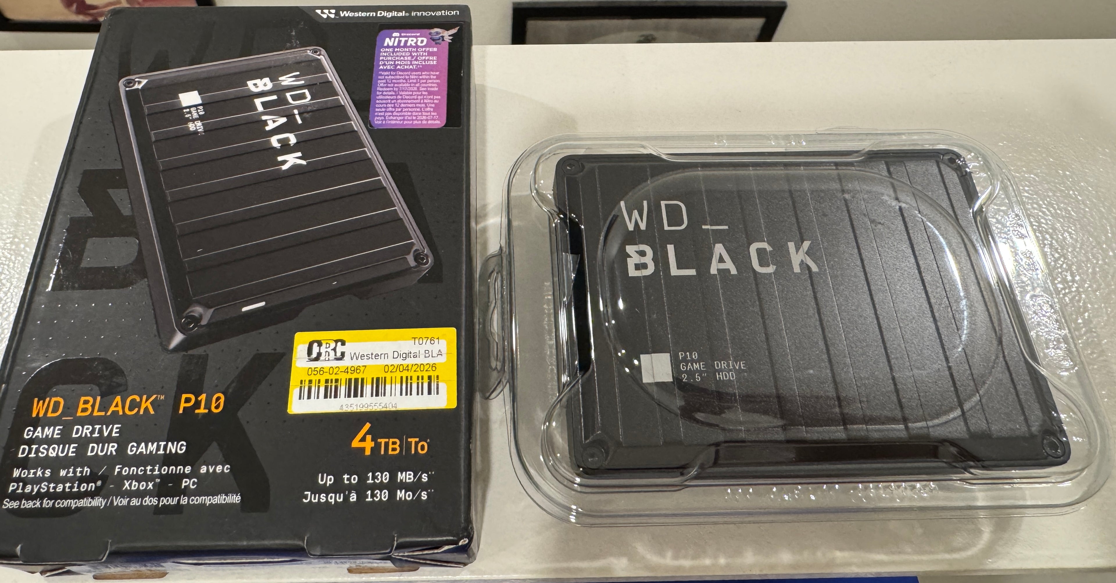 4TB Western Digital P10 Game Drive + Henloader AIO V2 Disc
