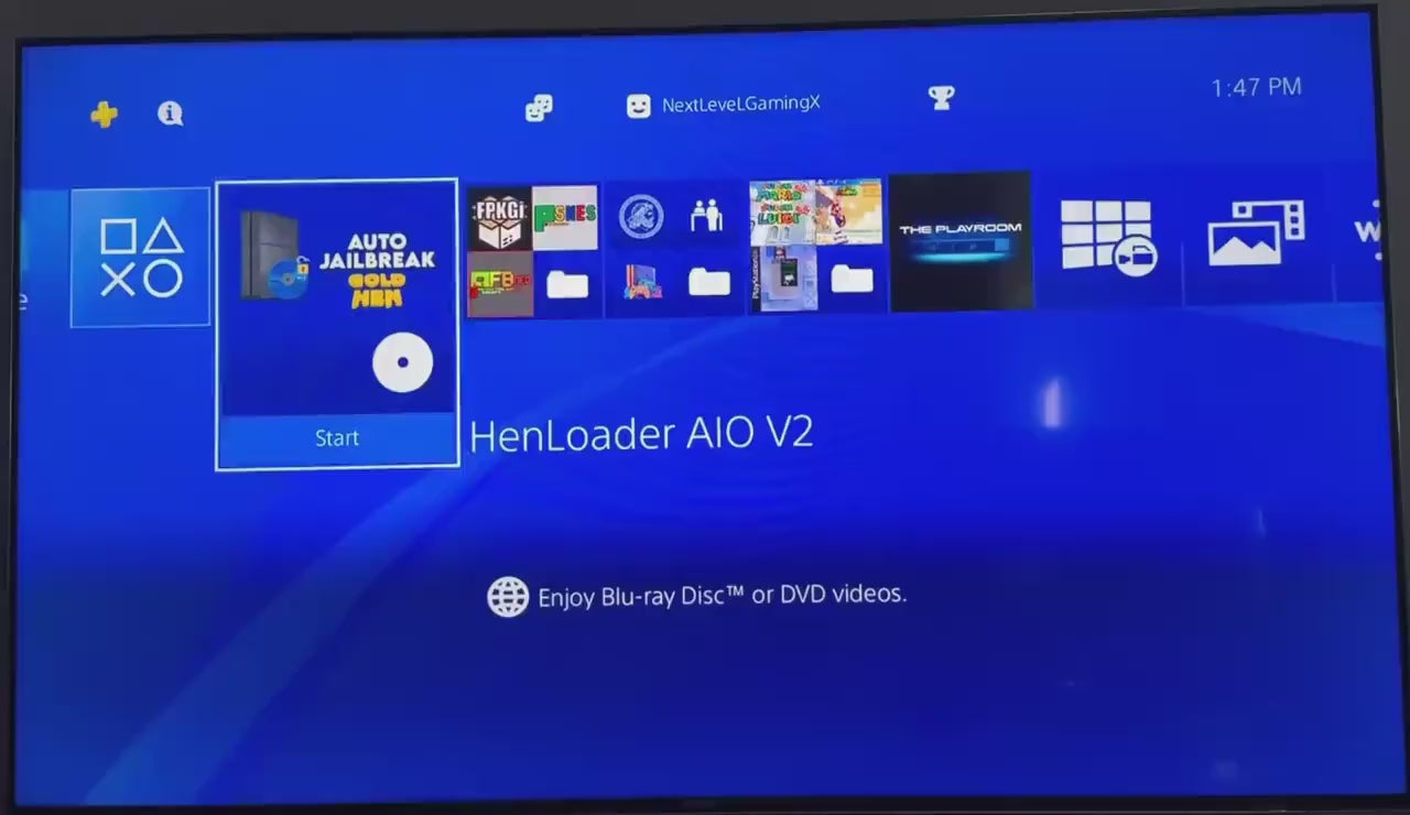 PS4 BD-J Henloader AIO V2 Disc FW 9.00-12.52