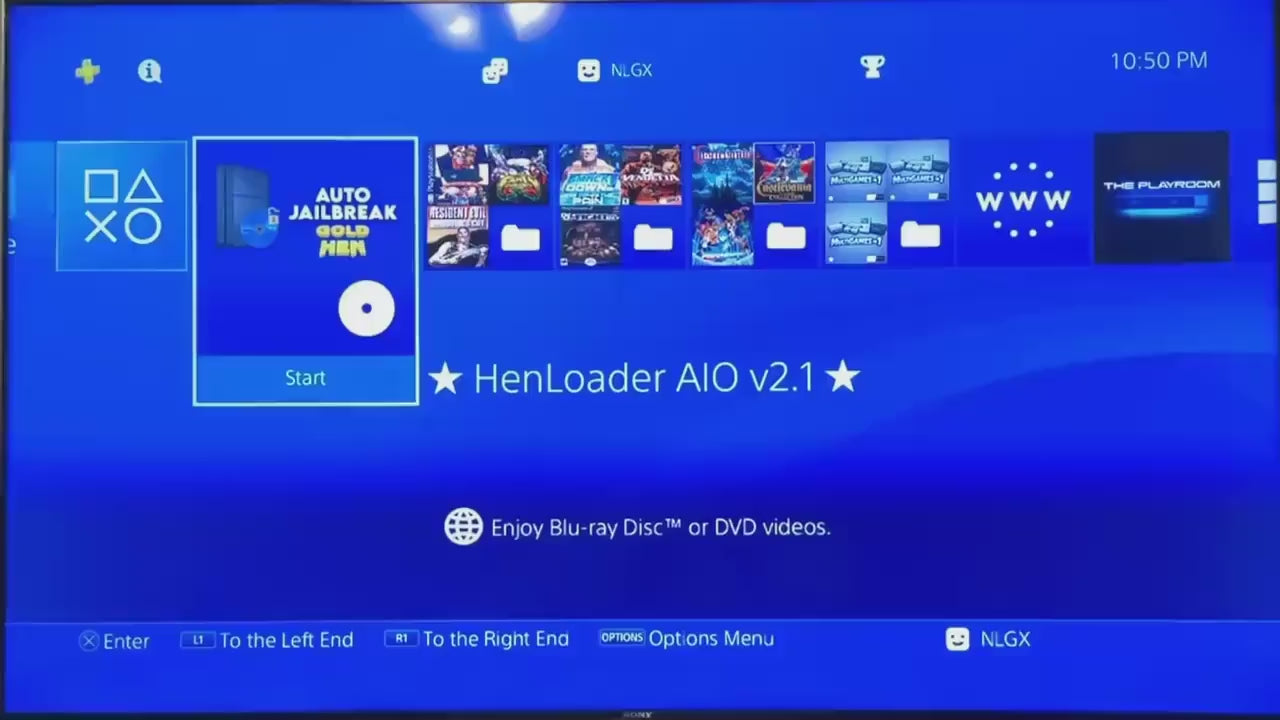 PS4 BD-J Henloader AIO V2.1 Disc FW 9.00-12.52